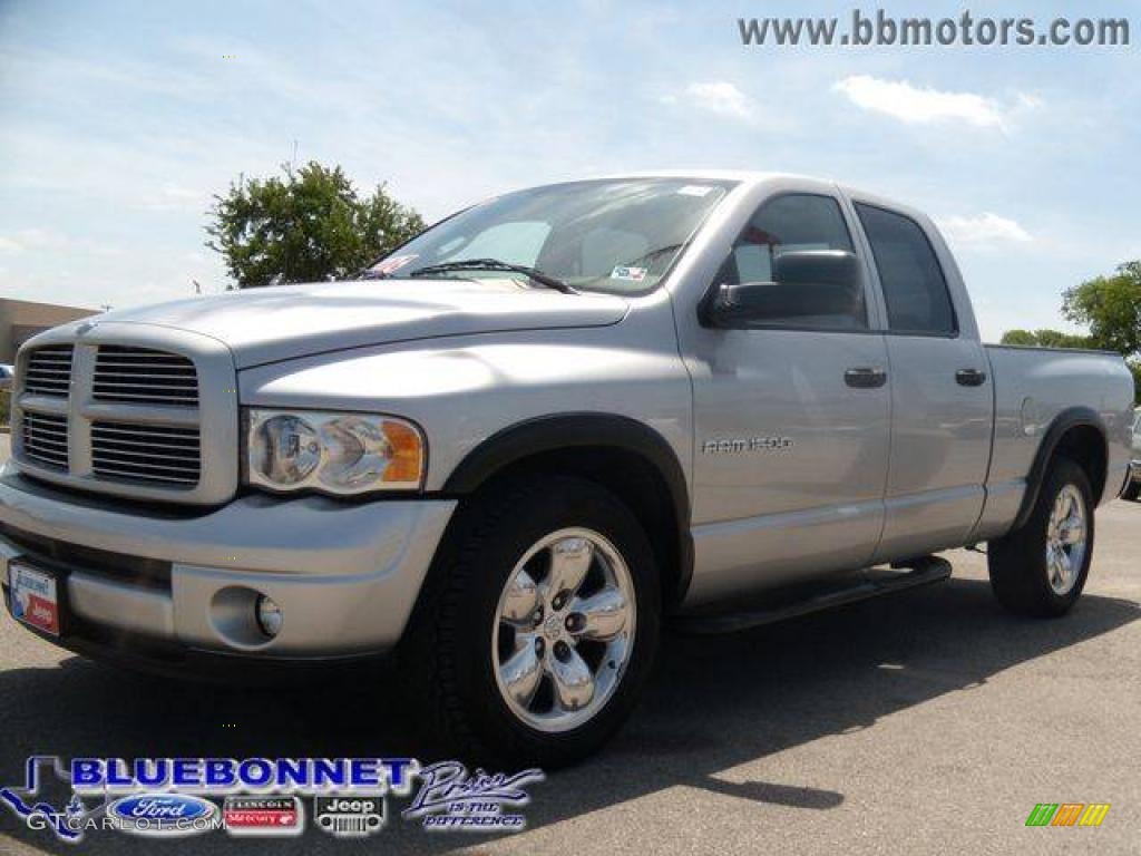 2003 Ram 1500 Laramie Quad Cab - Bright Silver Metallic / Dark Slate Gray photo #26