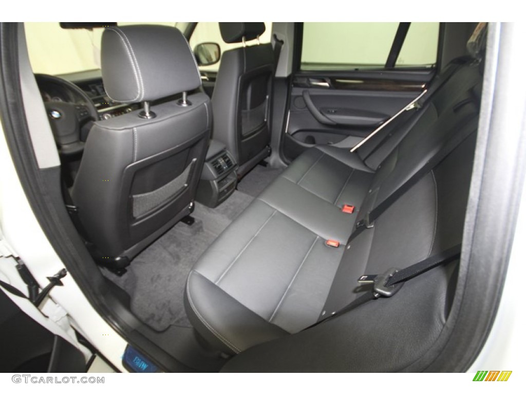 Black Interior 2013 BMW X3 xDrive 28i Photo #73023317