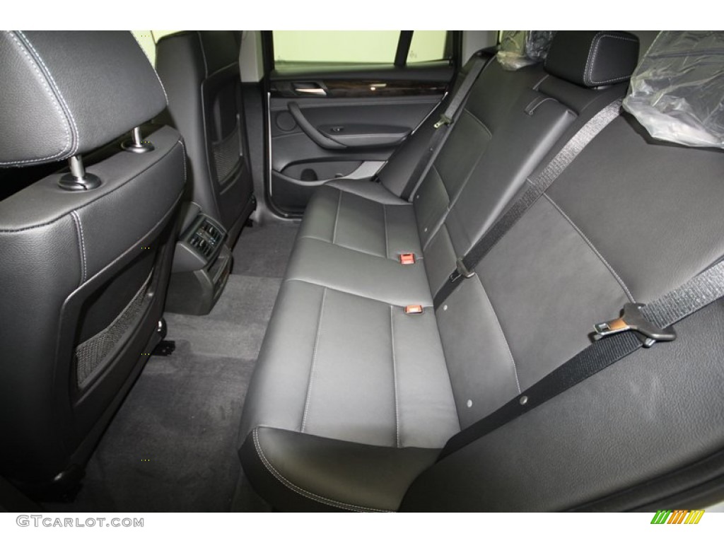 Black Interior 2013 BMW X3 xDrive 28i Photo #73023679