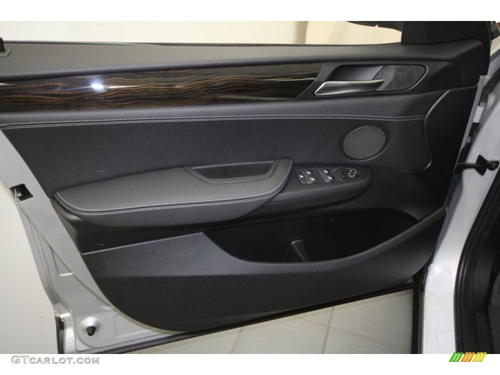 2013 BMW X3 xDrive 28i Black Door Panel Photo #73023702
