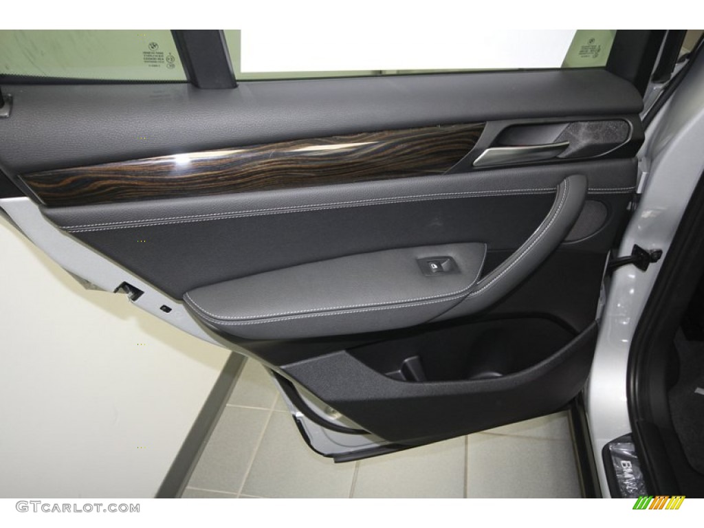 2013 BMW X3 xDrive 28i Black Door Panel Photo #73023978