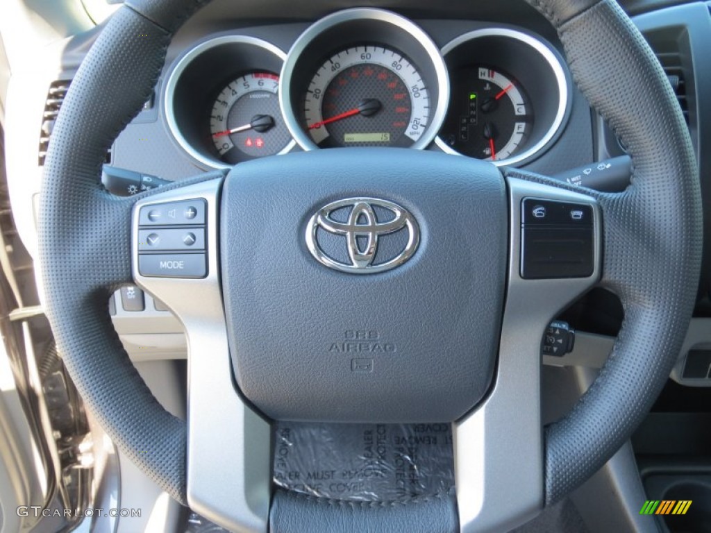 2013 Toyota Tacoma Double Cab Graphite Steering Wheel Photo #73024078