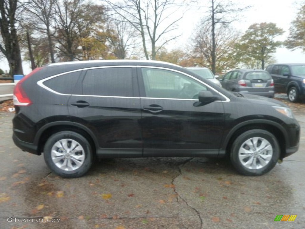 2013 CR-V EX-L AWD - Crystal Black Pearl / Black photo #5