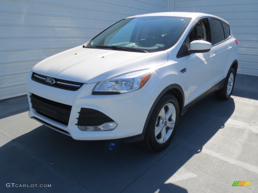 2013 Escape SE 1.6L EcoBoost - White Platinum Metallic Tri-Coat / Charcoal Black photo #6