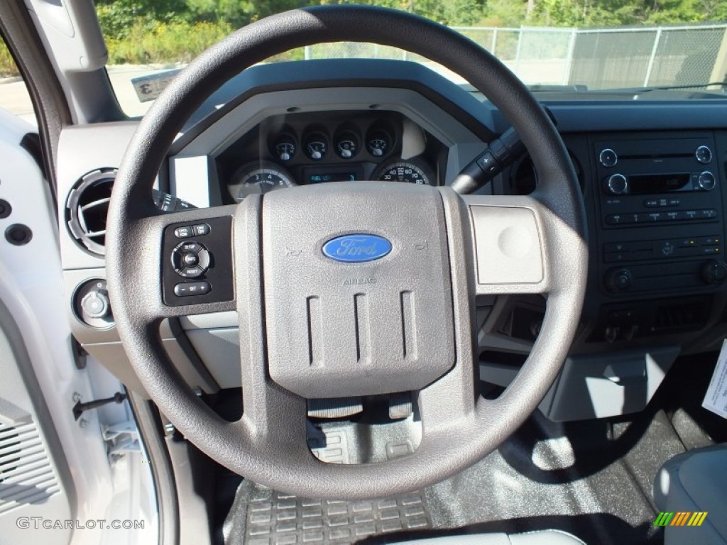 2012 F250 Super Duty XL Crew Cab - Oxford White / Steel photo #12