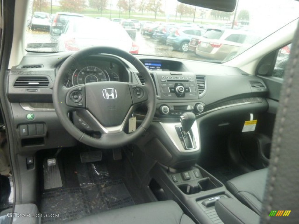 Black Interior 2013 Honda CR-V EX-L AWD Photo #73024413
