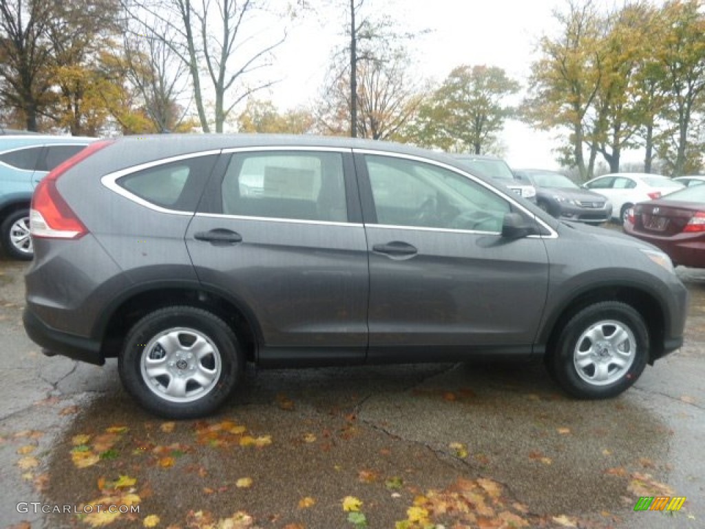 2013 CR-V LX AWD - Polished Metal Metallic / Gray photo #5