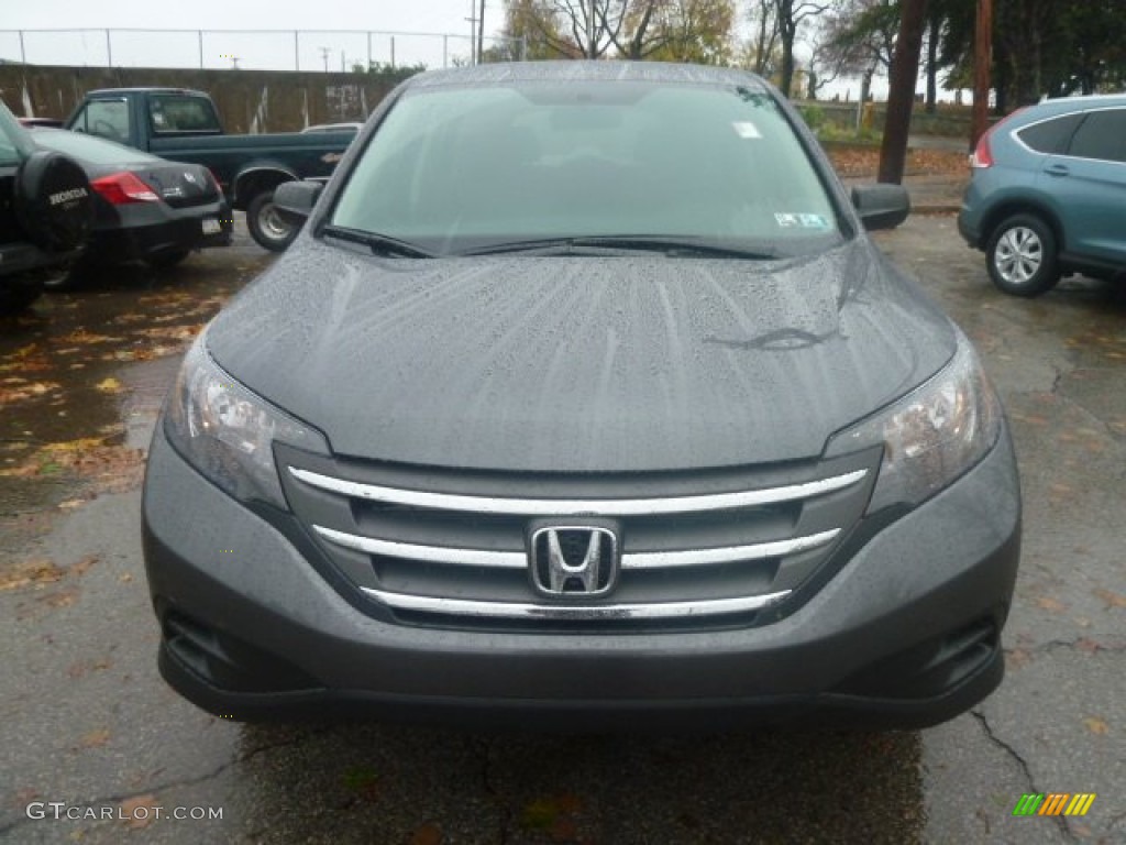 2013 CR-V LX AWD - Polished Metal Metallic / Gray photo #7