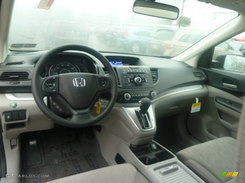 2013 CR-V LX AWD - Polished Metal Metallic / Gray photo #12