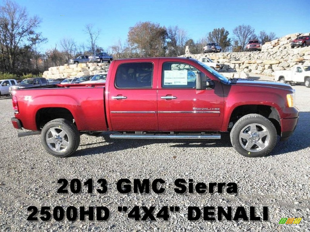 2013 Sierra 2500HD Denali Crew Cab 4x4 - Sonoma Red Metallic / Ebony photo #1