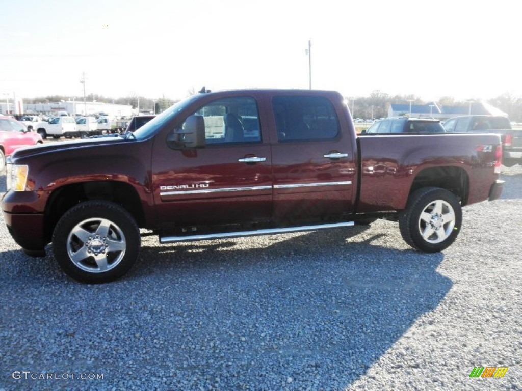 2013 Sierra 2500HD Denali Crew Cab 4x4 - Sonoma Red Metallic / Ebony photo #4