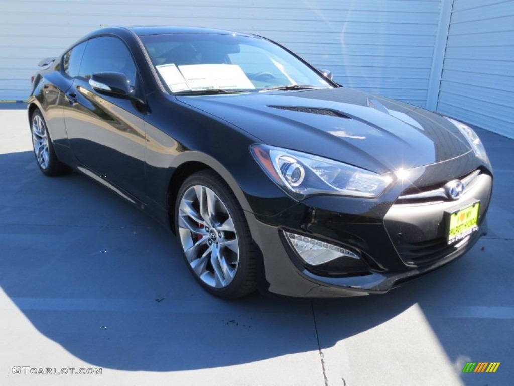 2013 Genesis Coupe 3.8 Track - Becketts Black / Black Leather photo #1
