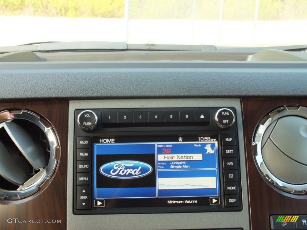 2012 F350 Super Duty Lariat Crew Cab 4x4 - Autumn Red / Adobe photo #18