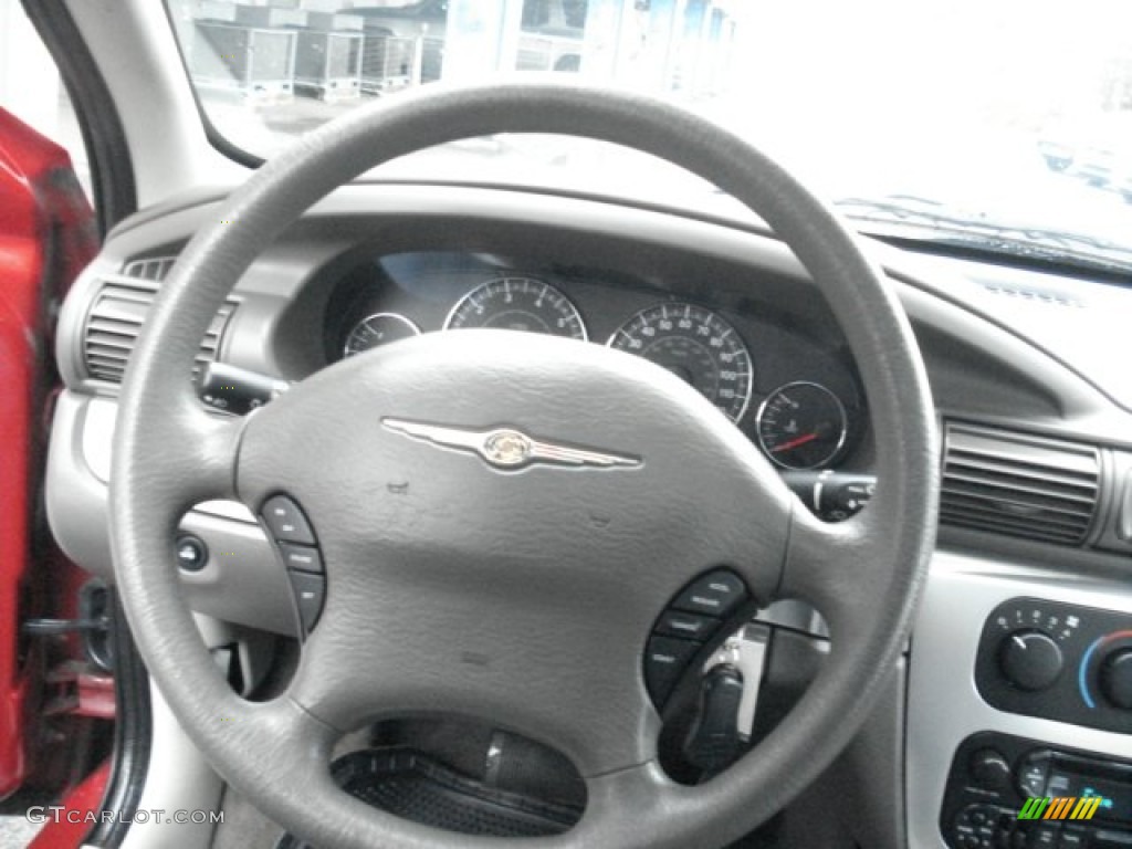 2005 Chrysler Sebring Touring Sedan Light Taupe Steering Wheel Photo #73026124