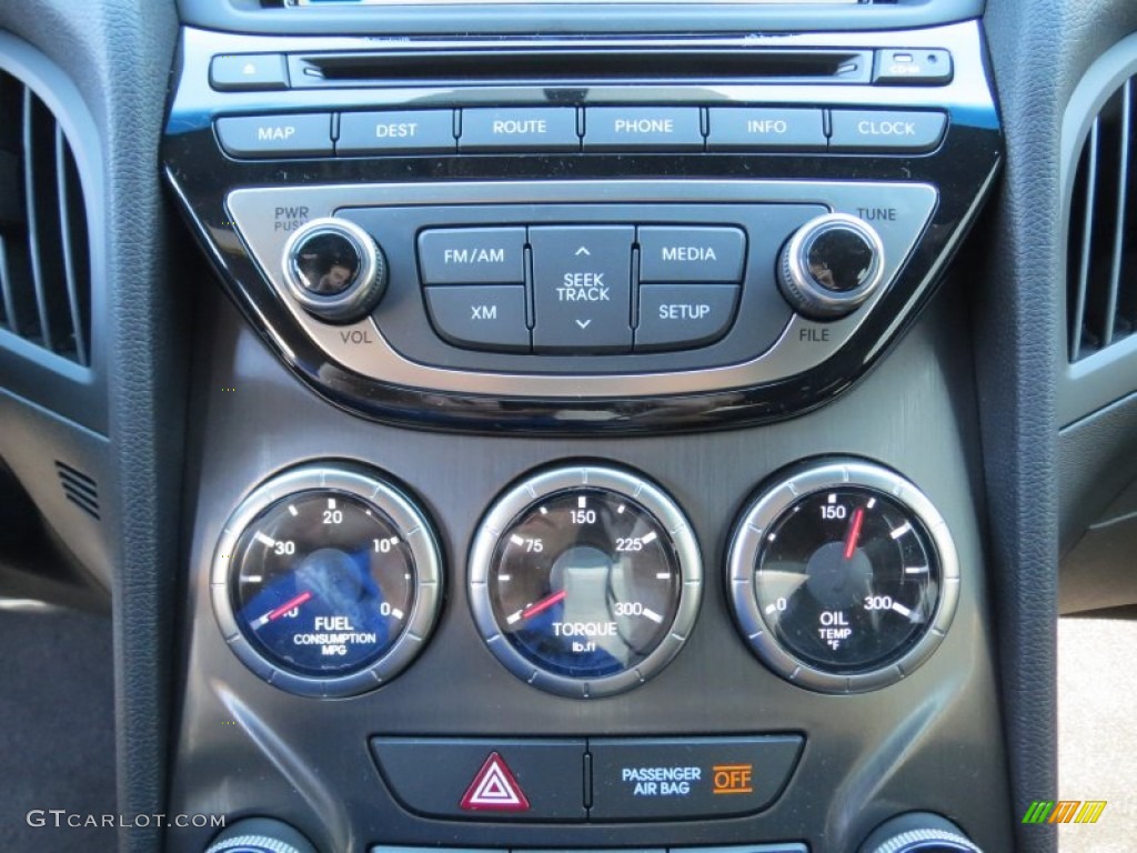 2013 Genesis Coupe 3.8 Track - Becketts Black / Black Leather photo #24
