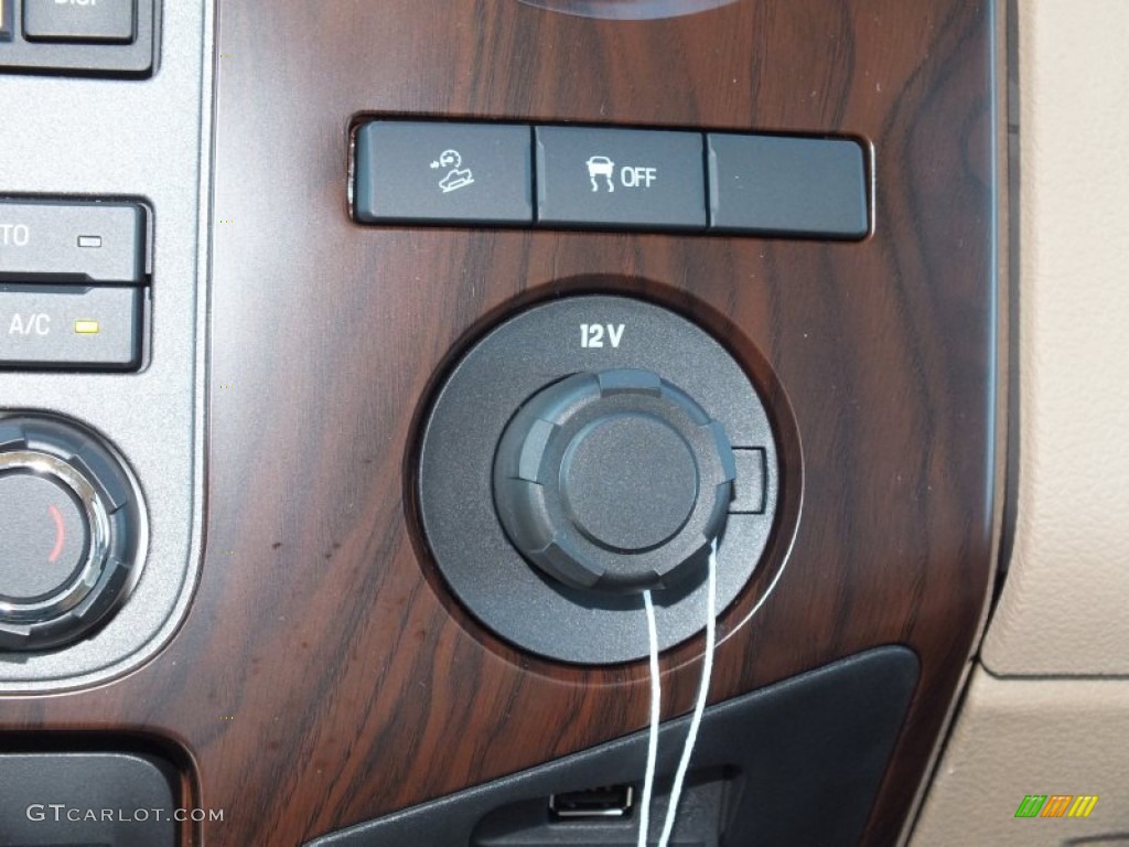 2012 F350 Super Duty Lariat Crew Cab 4x4 - Green Gem Metallic / Adobe photo #21