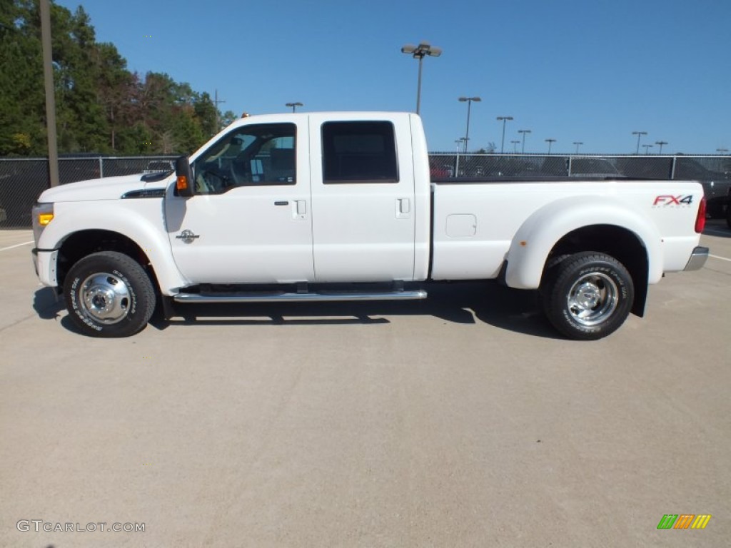 Oxford White 2012 Ford F450 Super Duty Lariat Crew Cab 4x4 Dually Exterior Photo #73026907