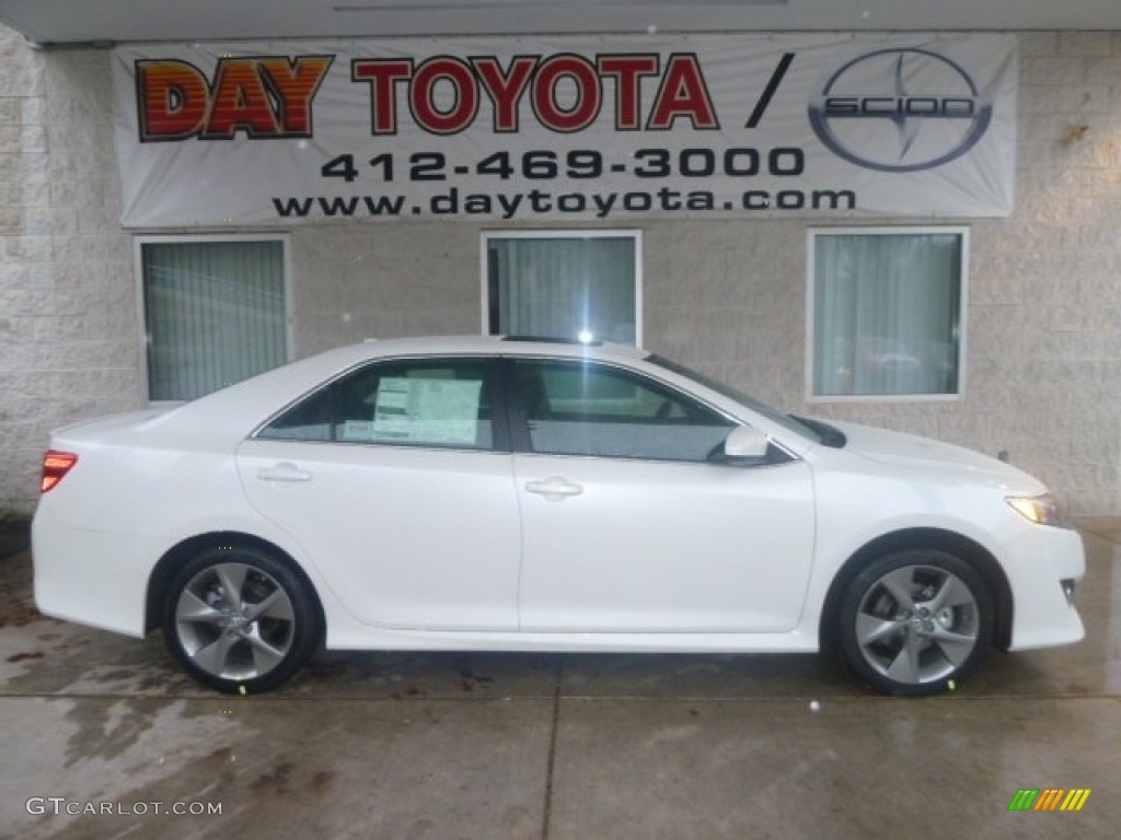 2012 Camry SE - Blizzard White Pearl / Black/Ash photo #1