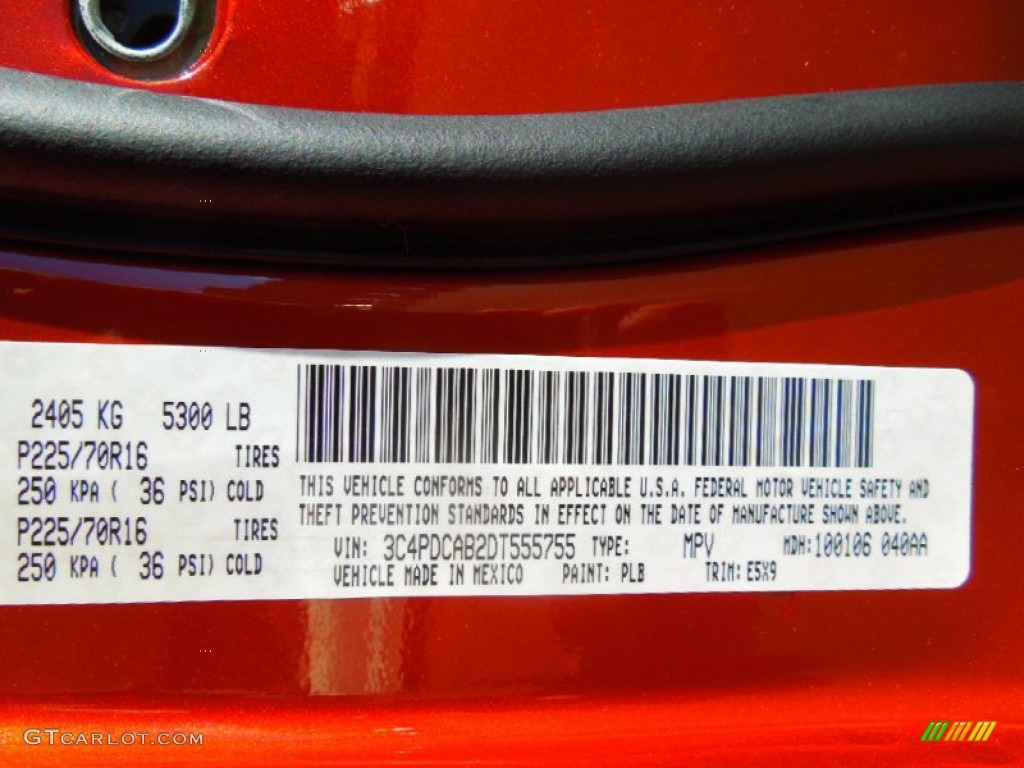 2013 Journey Color Code PLB for Copper Pearl Photo #73028509