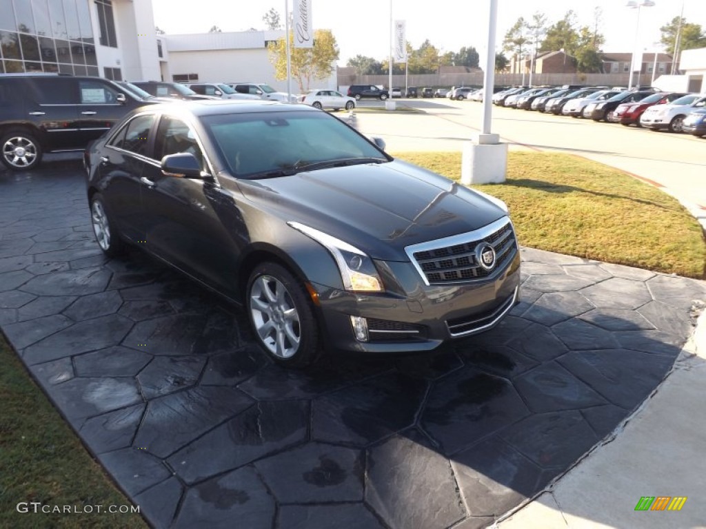 Thunder Gray ChromaFlair 2013 Cadillac ATS 2.0L Turbo Performance Exterior Photo #73028512
