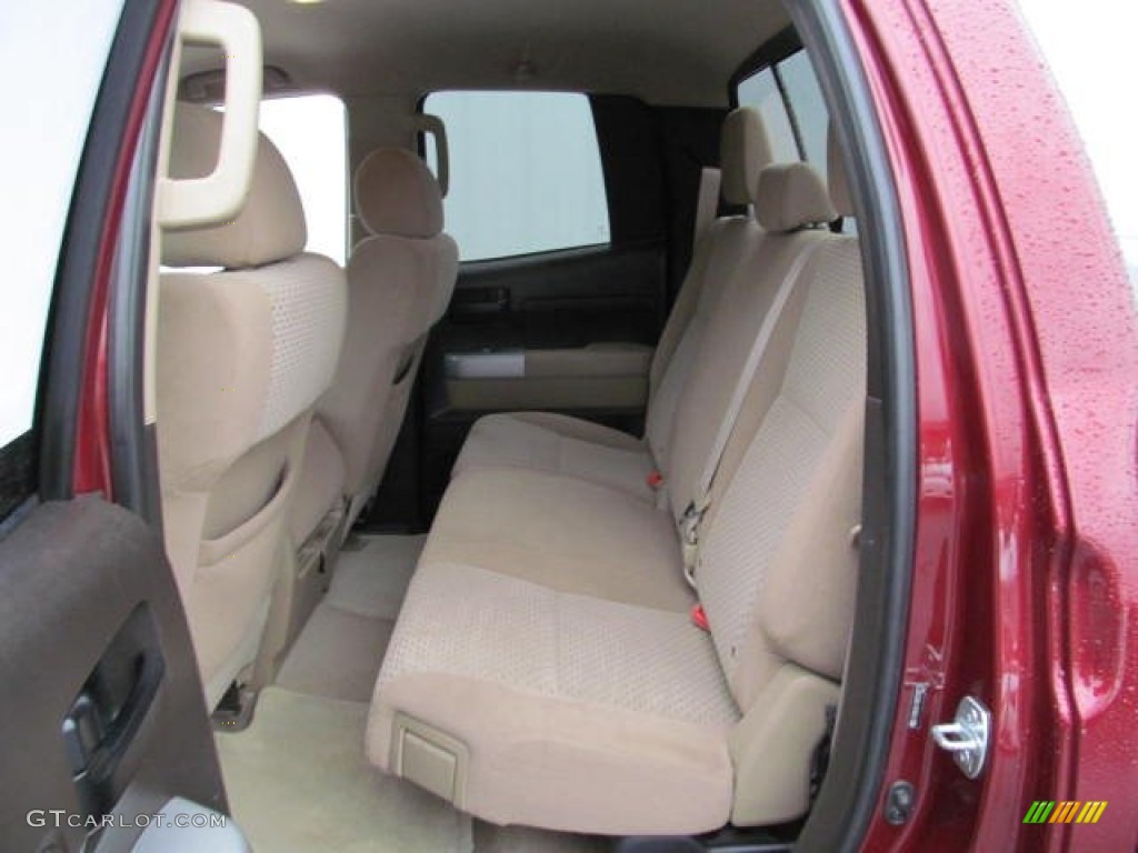 2008 Tundra Double Cab 4x4 - Salsa Red Pearl / Beige photo #11