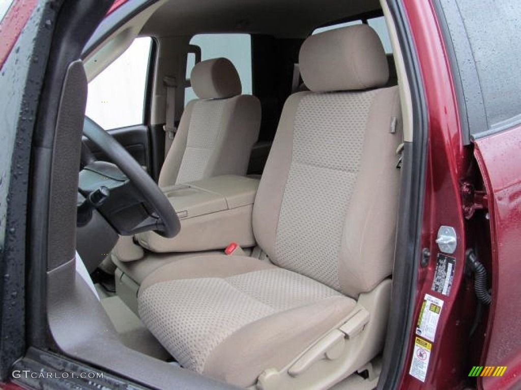 2008 Tundra Double Cab 4x4 - Salsa Red Pearl / Beige photo #12