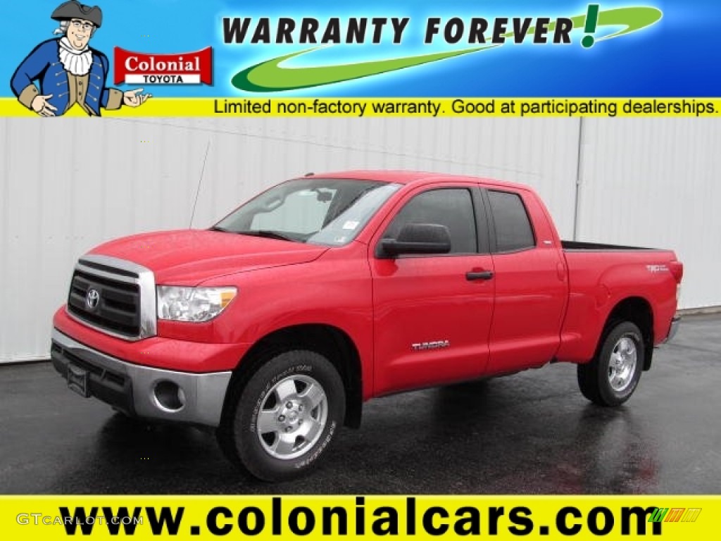 2011 Tundra TRD Double Cab 4x4 - Radiant Red / Black photo #1