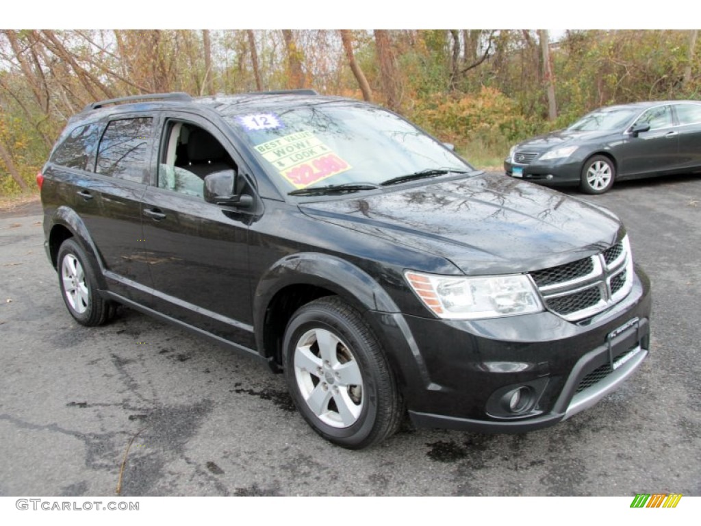 Brilliant Black Crystal Pearl 2012 Dodge Journey SXT AWD Exterior Photo #73031782