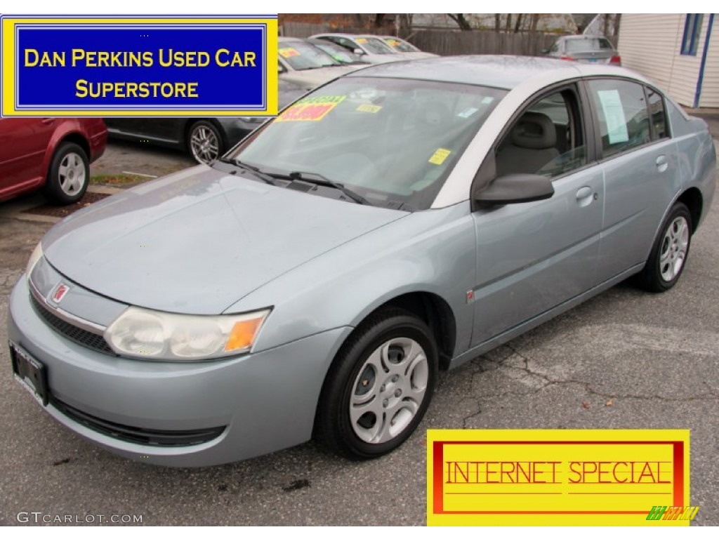 2003 ION 2 Sedan - Silver Blue / Gray photo #1