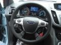 Charcoal Black 2013 Ford Escape SE 2.0L EcoBoost 4WD Steering Wheel