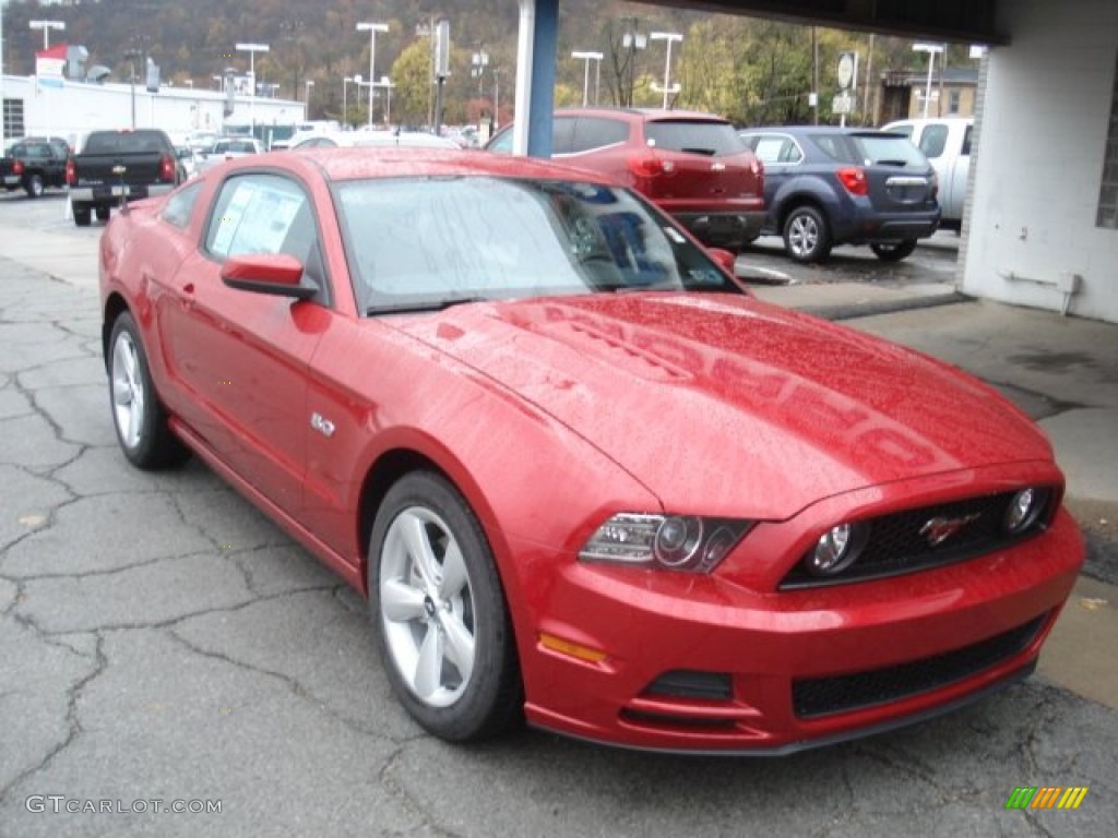 Red Candy Metallic 2013 Ford Mustang GT Coupe Exterior Photo #73034340