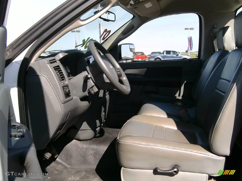 2007 Ram 3500 SLT Regular Cab Dually Chassis - Bright White / Medium Slate Gray photo #9