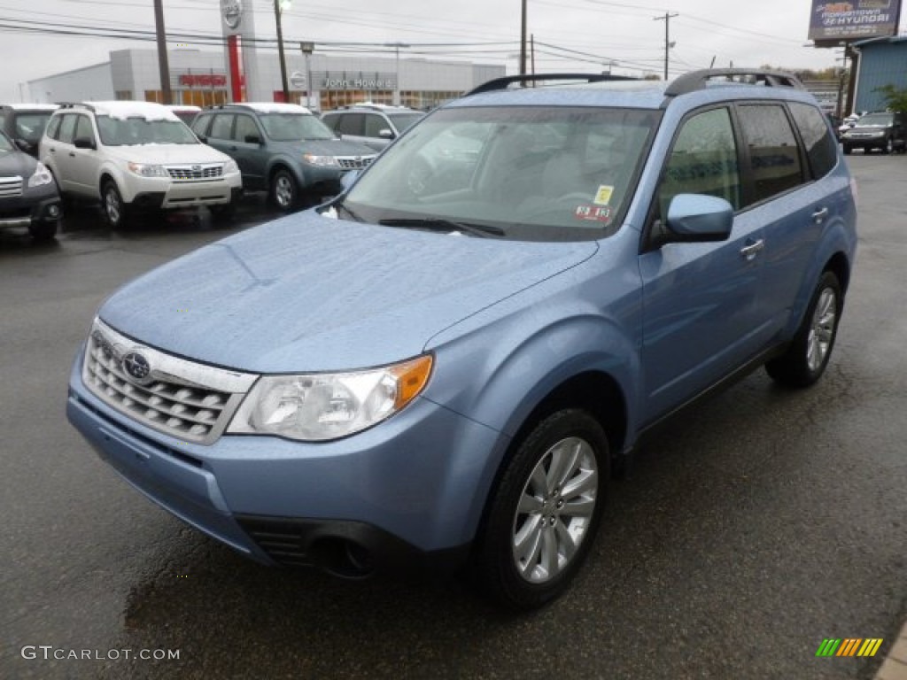 2011 Forester 2.5 X - Sky Blue Metallic / Platinum photo #3