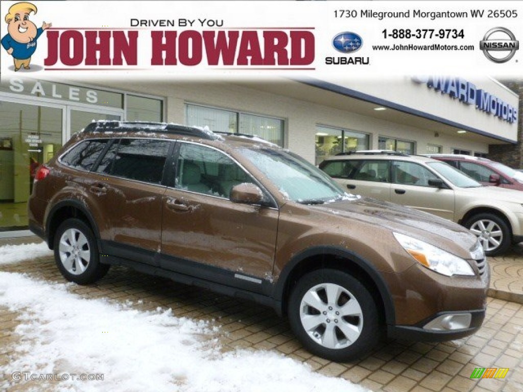 2011 Outback 2.5i Premium Wagon - Caramel Bronze Pearl / Warm Ivory photo #1