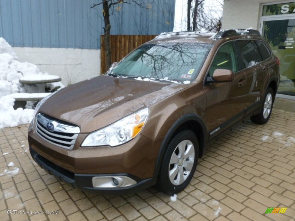 2011 Outback 2.5i Premium Wagon - Caramel Bronze Pearl / Warm Ivory photo #3