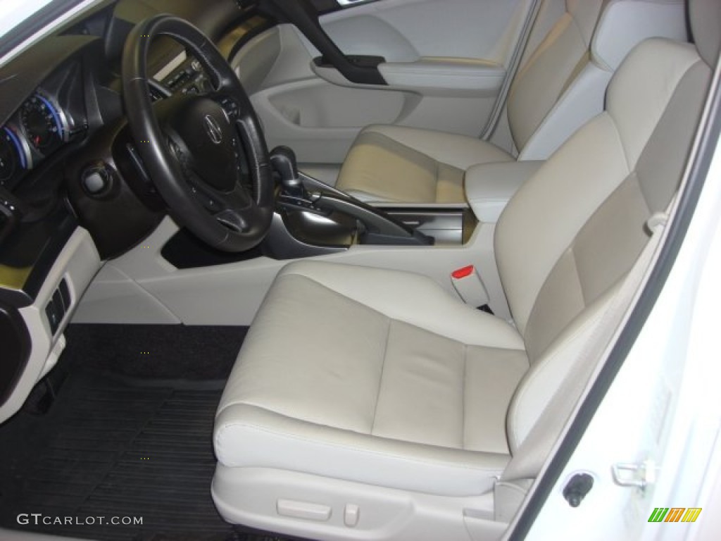 2012 TSX Technology Sport Wagon - Bellanova White Pearl / Taupe photo #8