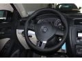 Cornsilk Beige 2013 Volkswagen Jetta SE Sedan Steering Wheel