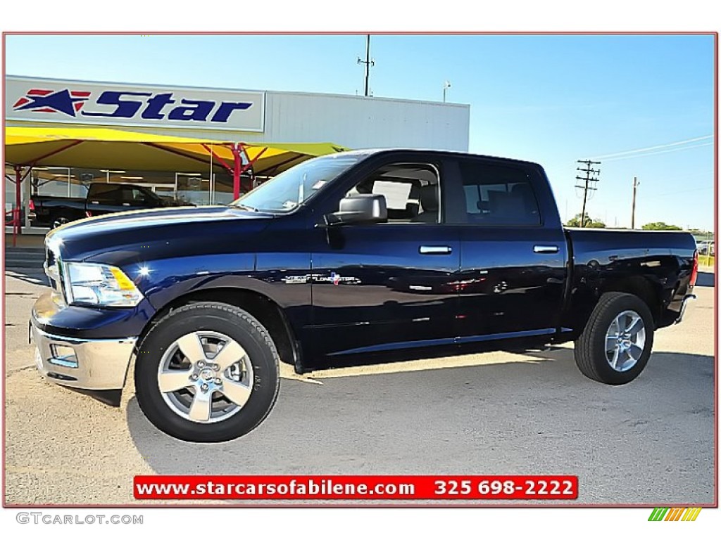 2012 Ram 1500 Lone Star Crew Cab - True Blue Pearl / Dark Slate Gray photo #1