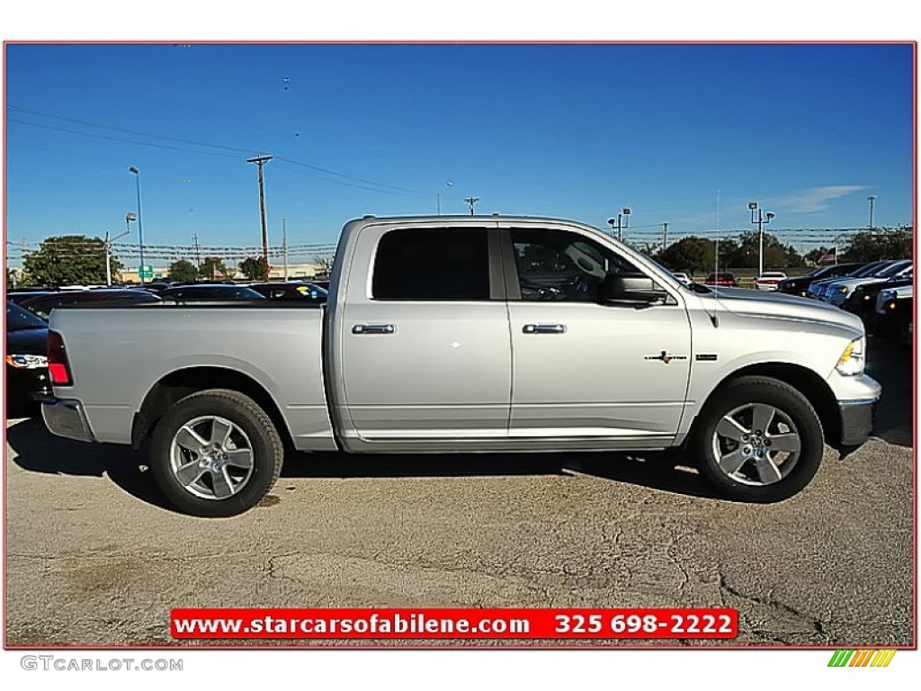 2012 Ram 1500 Lone Star Crew Cab - Bright Silver Metallic / Dark Slate Gray/Medium Graystone photo #8