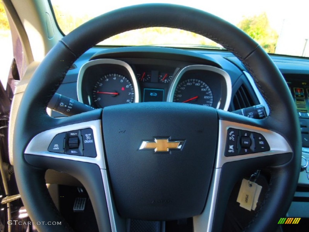 2013 Chevrolet Equinox LT Jet Black Steering Wheel Photo #73043215