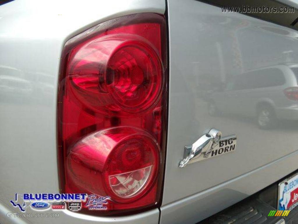 2008 Ram 1500 Big Horn Edition Quad Cab - Bright Silver Metallic / Medium Slate Gray photo #10