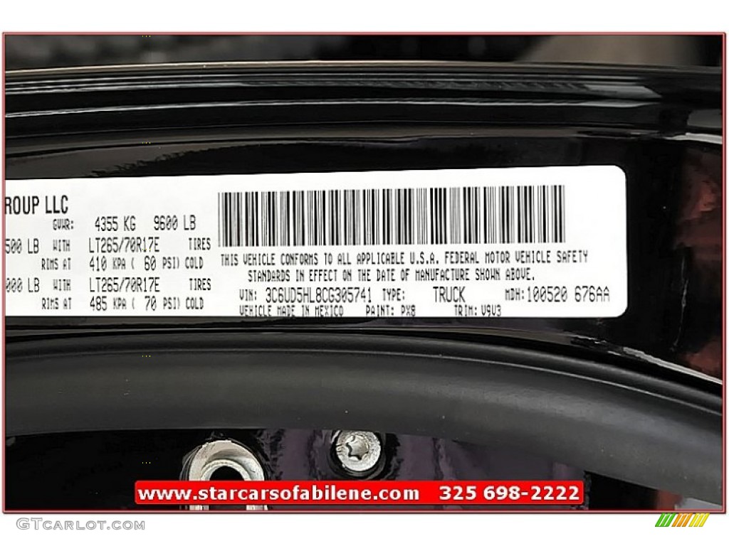2012 Ram 2500 HD ST Crew Cab 4x4 - Black / Dark Slate/Medium Graystone photo #12