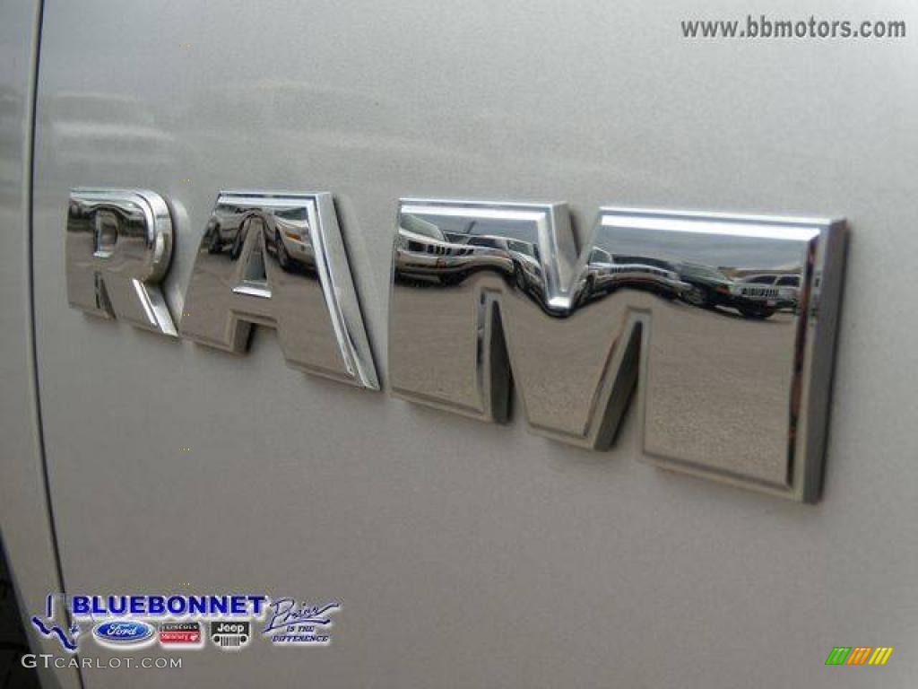 2008 Ram 1500 Big Horn Edition Quad Cab - Bright Silver Metallic / Medium Slate Gray photo #11