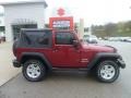 2011 Deep Cherry Red Crystal Pearl Jeep Wrangler Sport S 4x4  photo #2