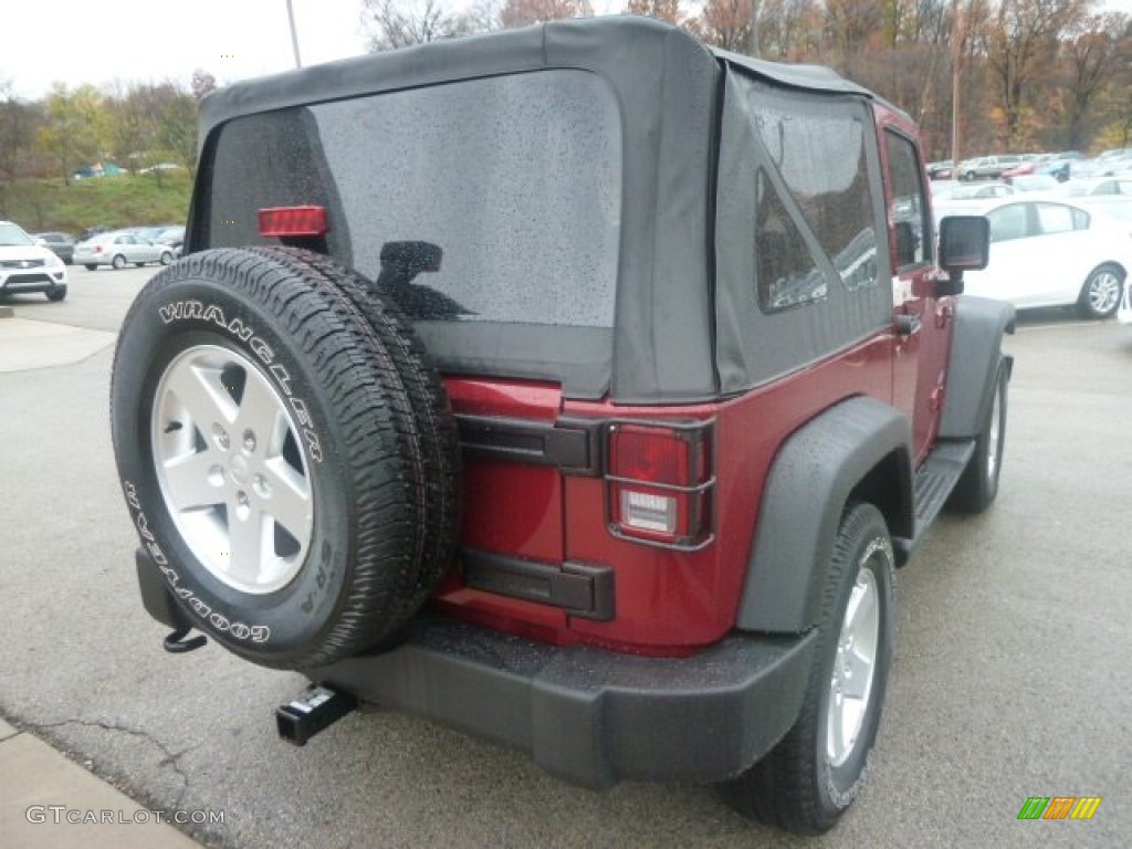 2011 Wrangler Sport S 4x4 - Deep Cherry Red Crystal Pearl / Black photo #3