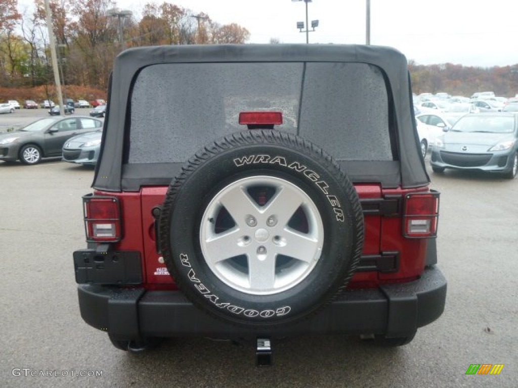 2011 Wrangler Sport S 4x4 - Deep Cherry Red Crystal Pearl / Black photo #4