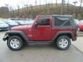 2011 Deep Cherry Red Crystal Pearl Jeep Wrangler Sport S 4x4  photo #6