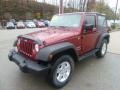 2011 Deep Cherry Red Crystal Pearl Jeep Wrangler Sport S 4x4  photo #7
