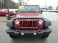 2011 Deep Cherry Red Crystal Pearl Jeep Wrangler Sport S 4x4  photo #8