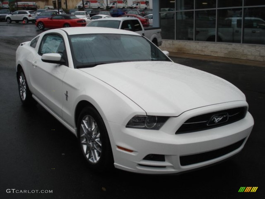 Performance White 2013 Ford Mustang V6 Premium Coupe Exterior Photo #73044661